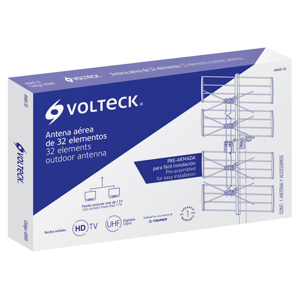Antena aérea para exterior de 32 elementos