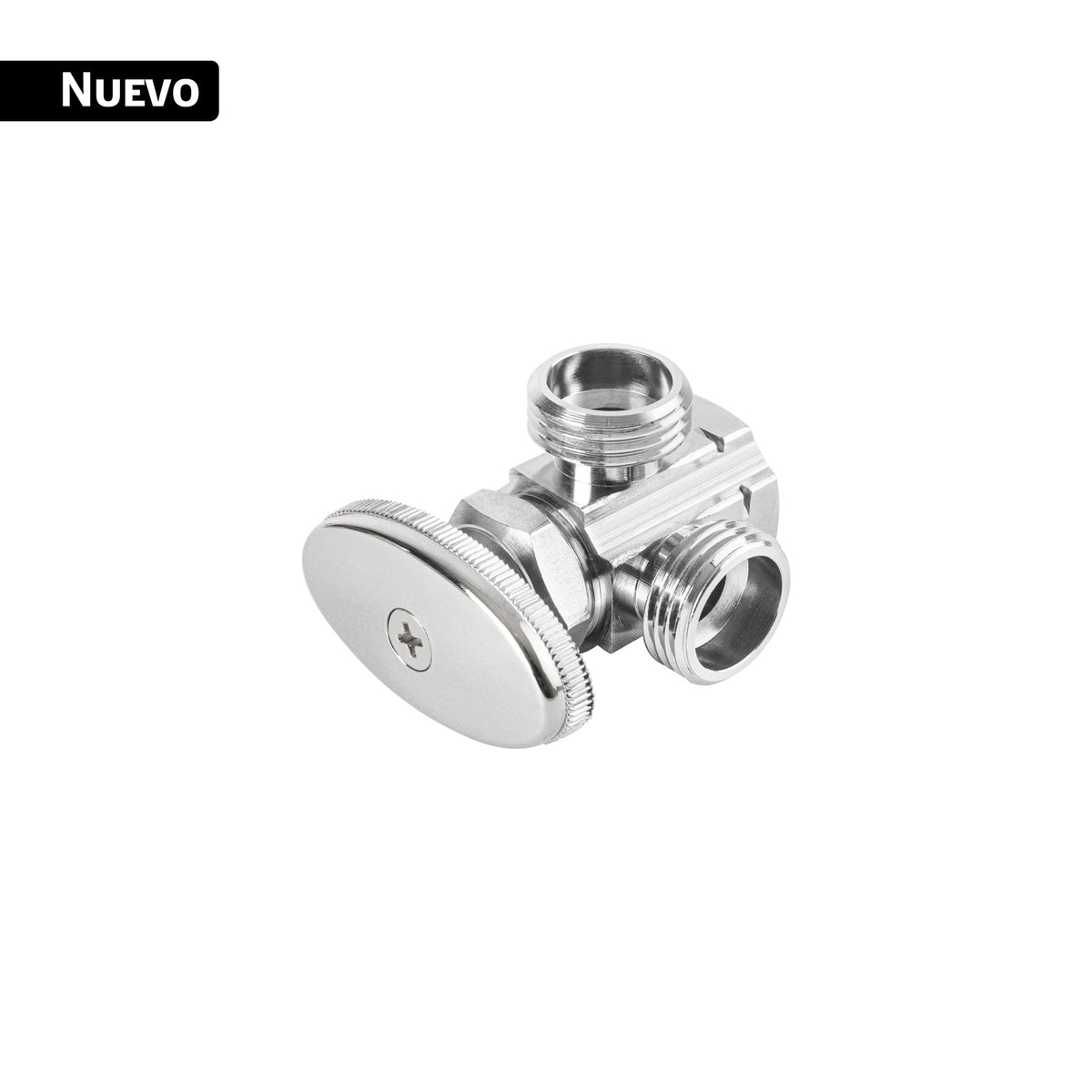 LLAVE ANGULAR DE LATÓN 1/2" X 1/2", DOBLE