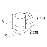 Lámpara cilíndrica para exterior 1 spot