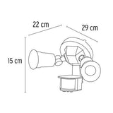 Lámpara de seguridad con sensor de movimiento 300w