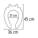 Tapa de inodoro plástica 45 cm