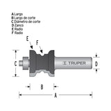 Barrena para router 7/8 collarin