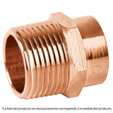 Conector de cobre a rosca exterior