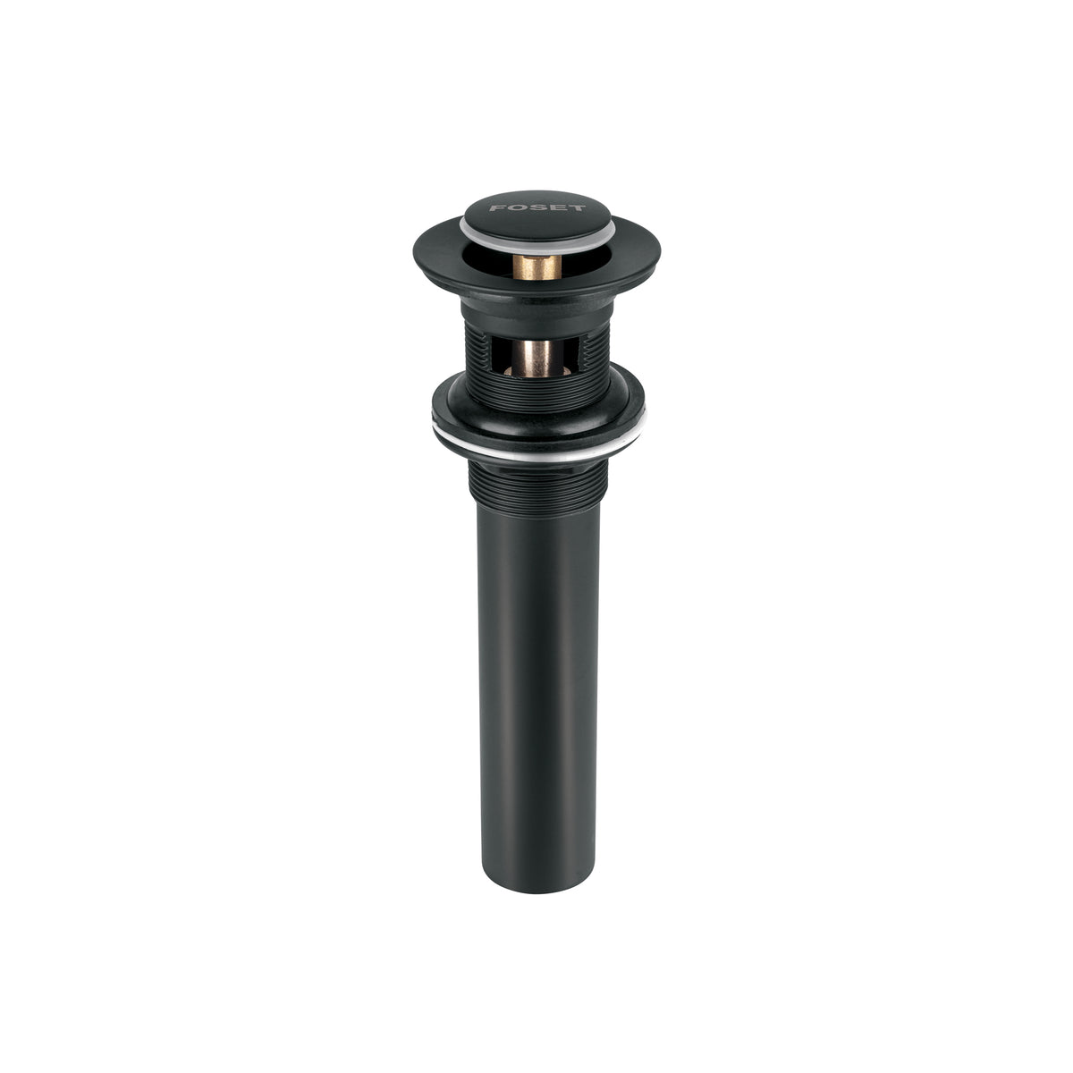 Brazo para regadera, 50 cm, negro mate