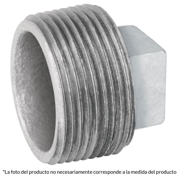 tapon macho de hierro galvanizado