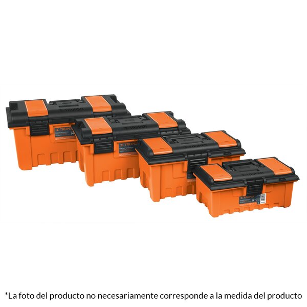 Caja con compartimentos, naranja