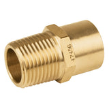 Conector de latón npt soldable 1/2'' x 3/8''