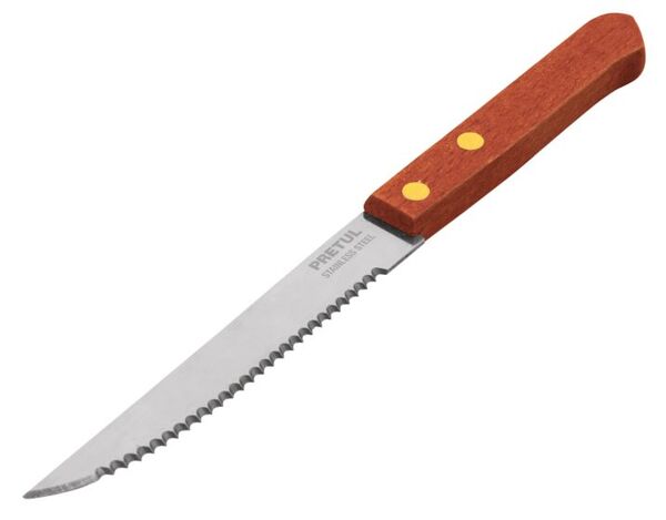 Cuchillo de sierra mango madera 5''