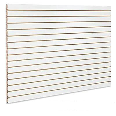 Playwood 3/4 Mdf slat wall blanco