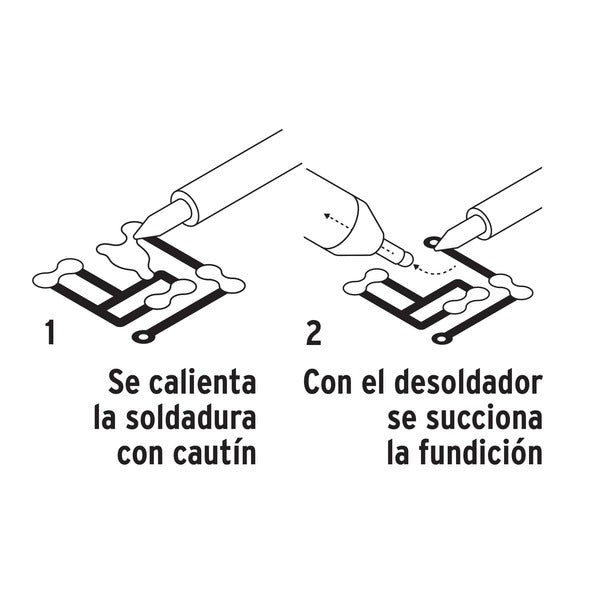 Desoldador de succión de 8''