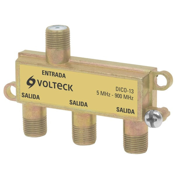 Divisor coaxial de 1 entrada y 3 salidas