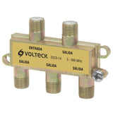 Divisor coaxial de 1 entrada y 4 salidas