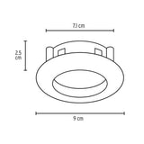 Luz de empotrar dirigible