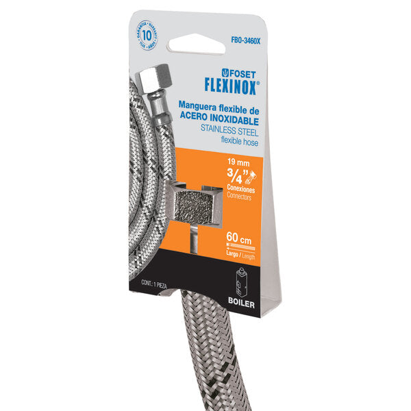 Manguera flexible para boiler de 3/4''