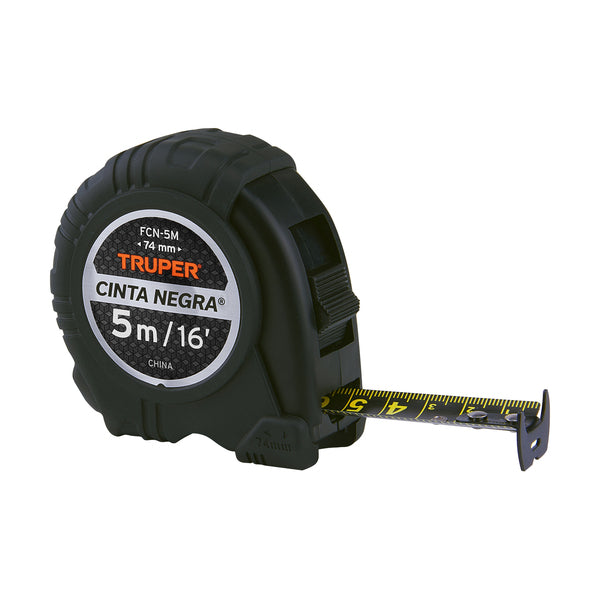 Flexómetro Cinta Negra, 5 m, cinta 19 mm