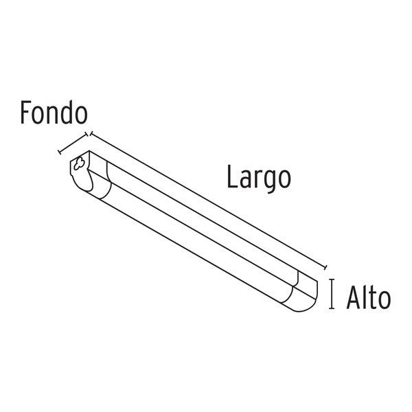 Tubo de led para gabinete