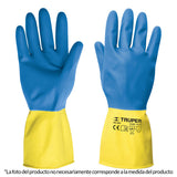 Guantes de látex reforzados para limpieza