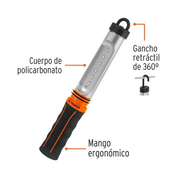 Lámpara de led para taller recargable