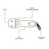 Linterna (foco) plástica de led