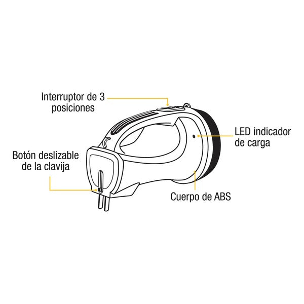 Linterna (foco) de led recargable pretul