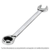 Llave combinada milimétrica con matraca reversible