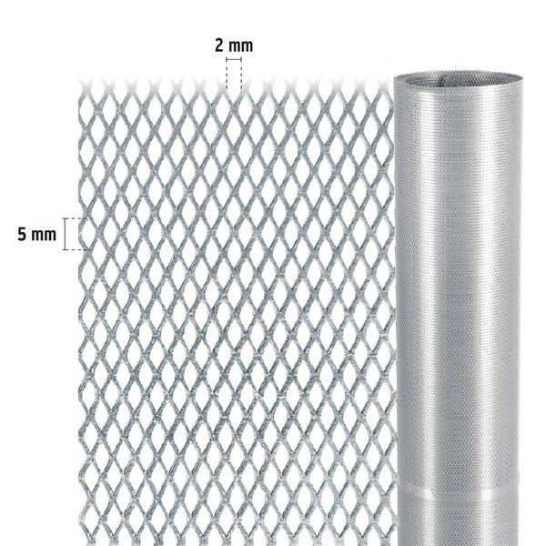 Malla mosquitera 0.92 x 11 m en acero galvanizado