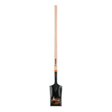 Pala de corte cabeza de 21'' con mango de madera largo