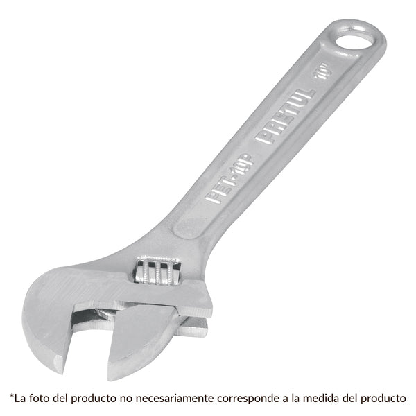 Llave ajustable cromada