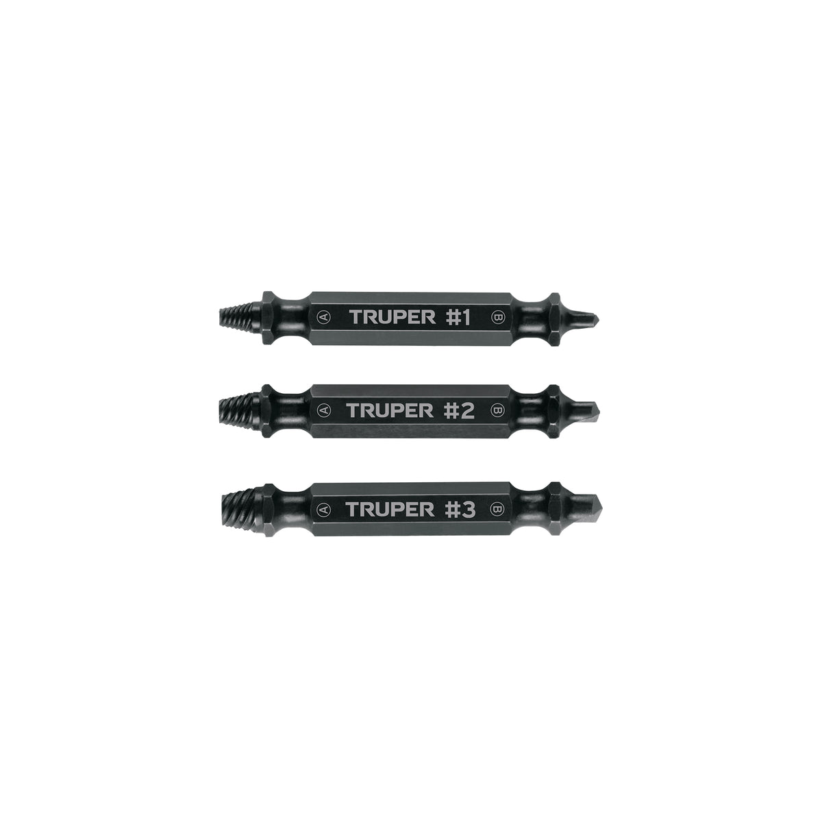 Puntas extractoras de tornillos, 3 zas