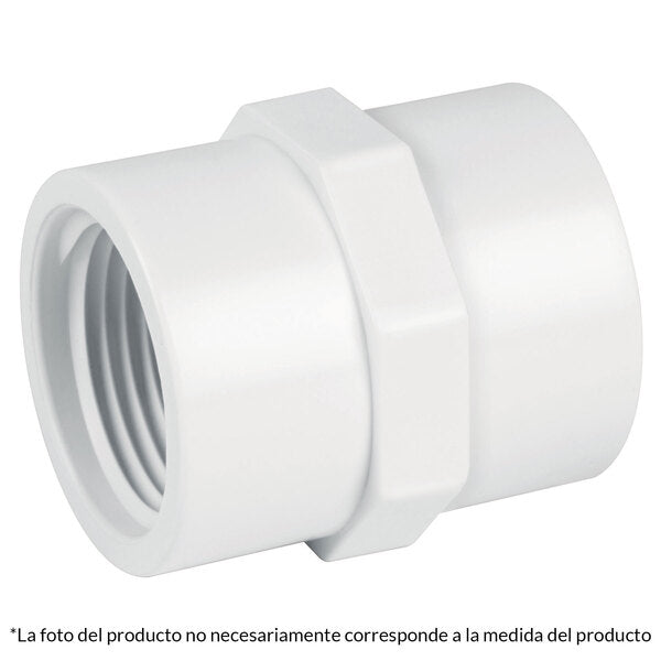 Adaptador hembra de pvc