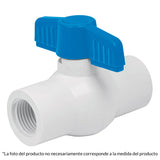 Llave bola de pvc roscable