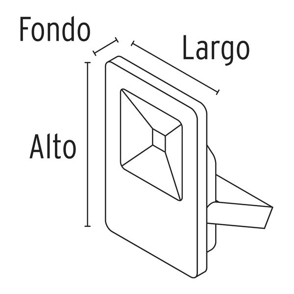 reflector delgado de led