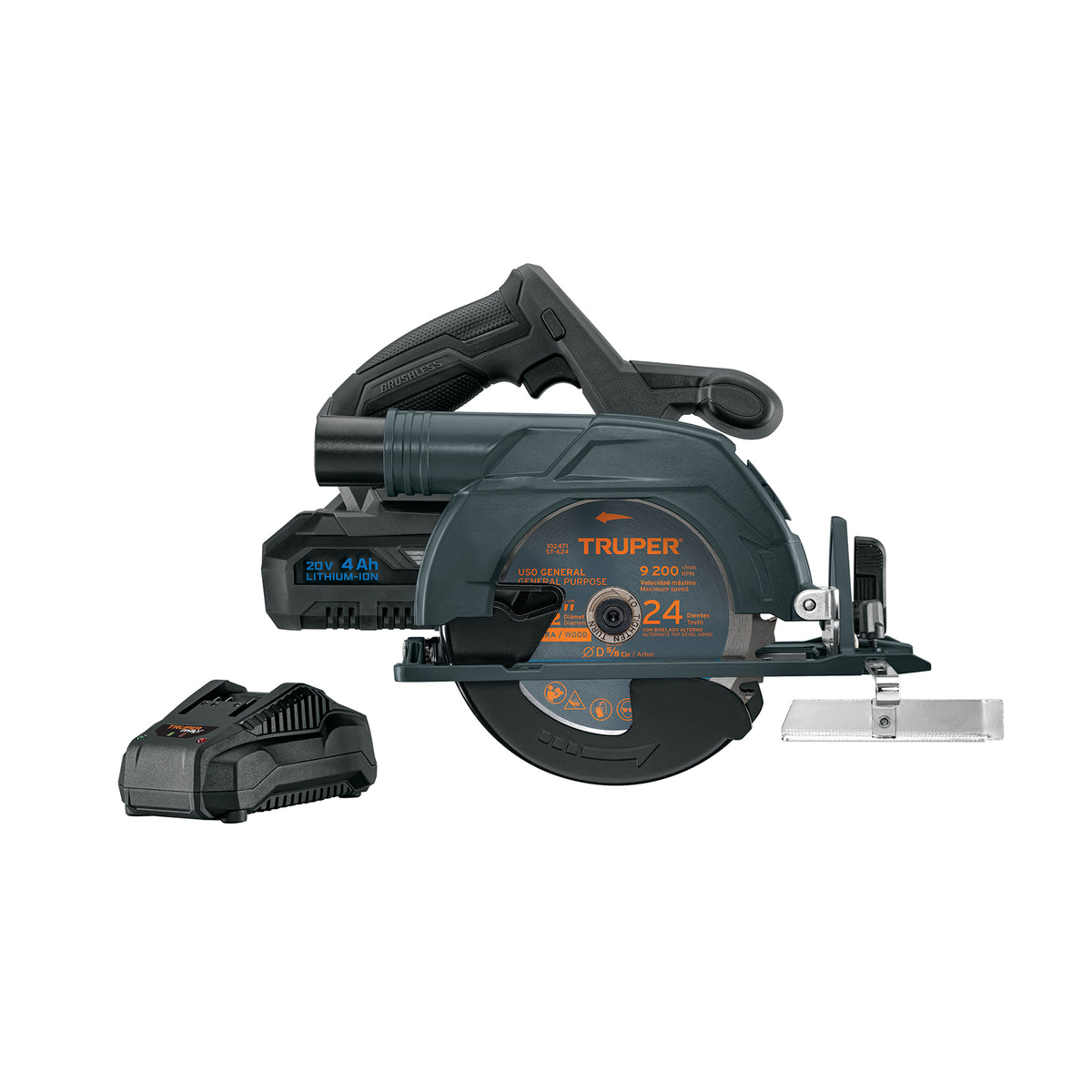 Sierra circular 6-1/2" 20v inalámbrica