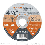 disco de corte extrafino para metal
