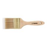 brocha corte recto pelo de poliester mango madera
