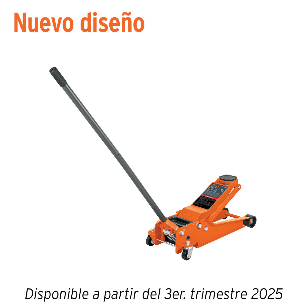 GATO HIDRAULICO 3.5TON PROFESIONAL DE PATIN ELEVACION 11 MOVIMIENTOS TRUPER