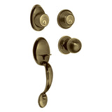 cerradura laton doble pomo