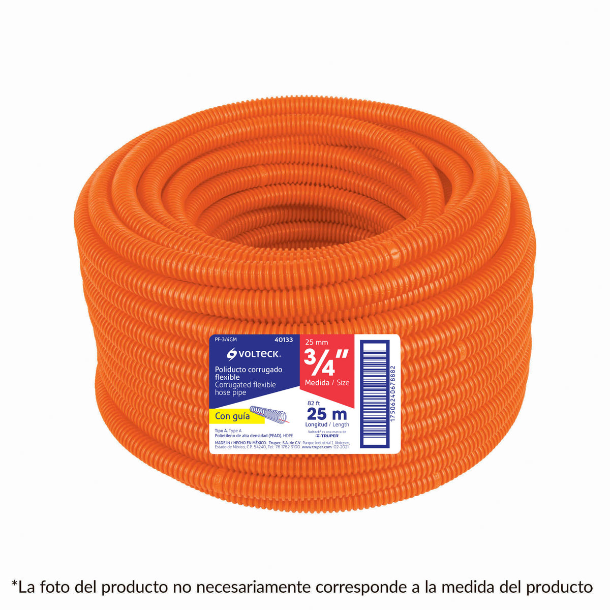tubo corrugado flexible con guia