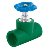 valvula de globo en laton y ppr