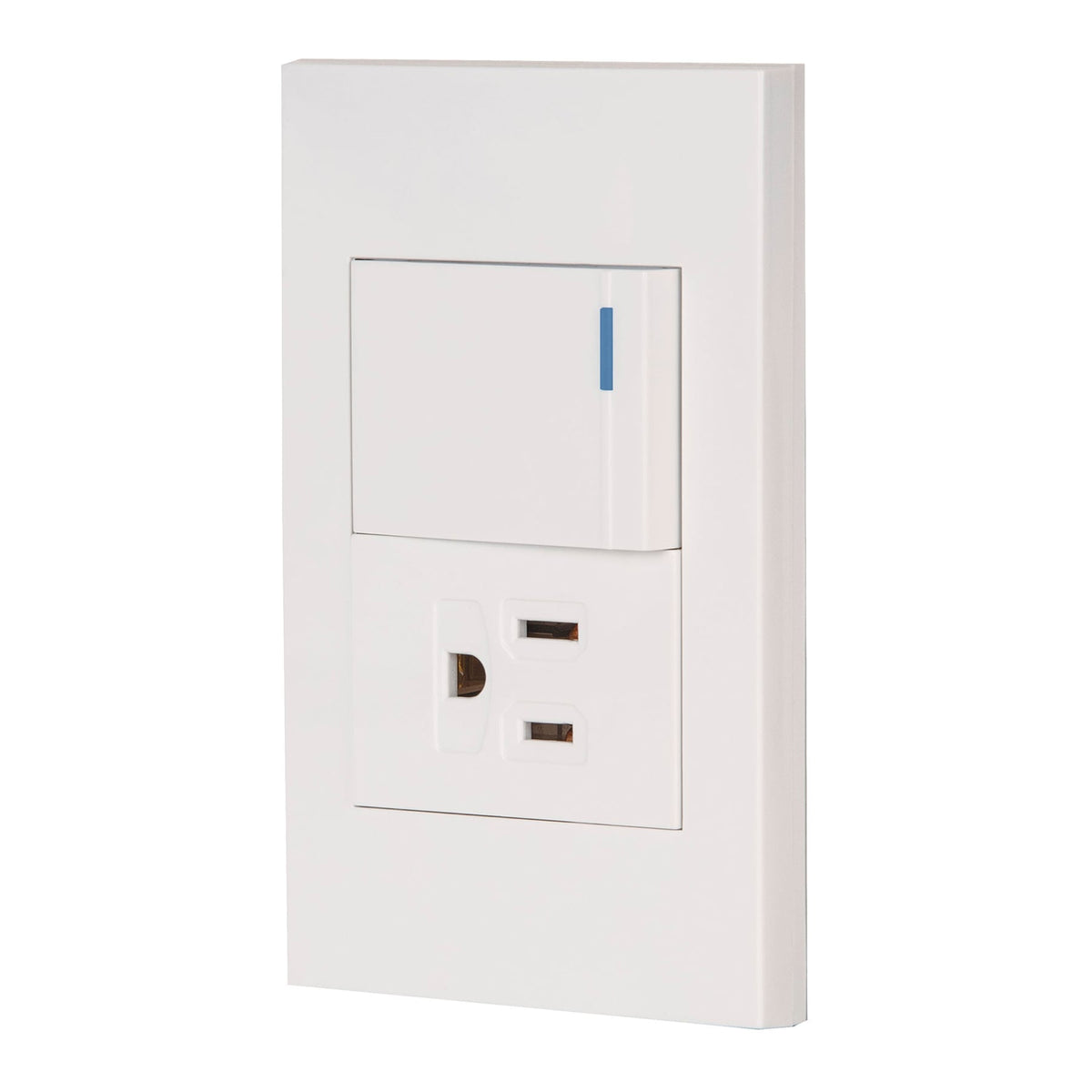 tapa con interruptor sencillo y contacto aterrizado de 1 50 modulo