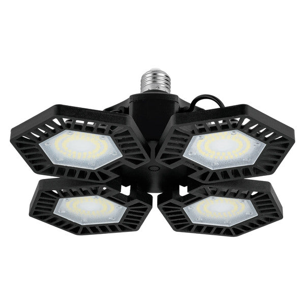 Luminario tipo ventilador con 4 paneles abatibles