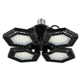 Luminario tipo ventilador con 4 paneles abatibles