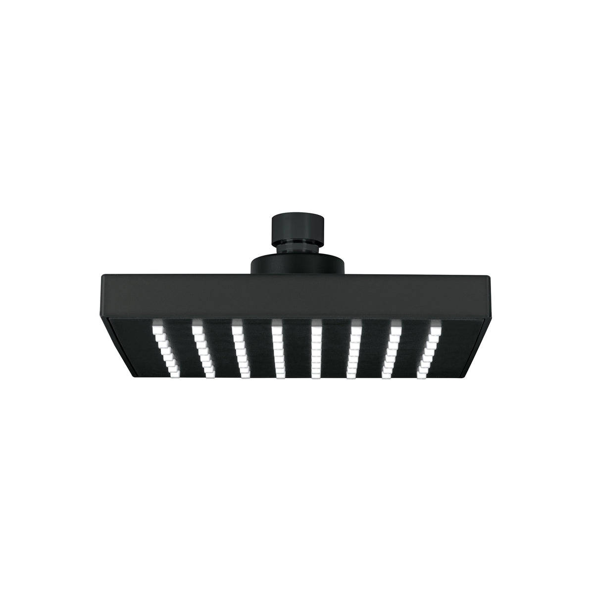 Regadera cuadrada 6", ABS, sin brazo, negro