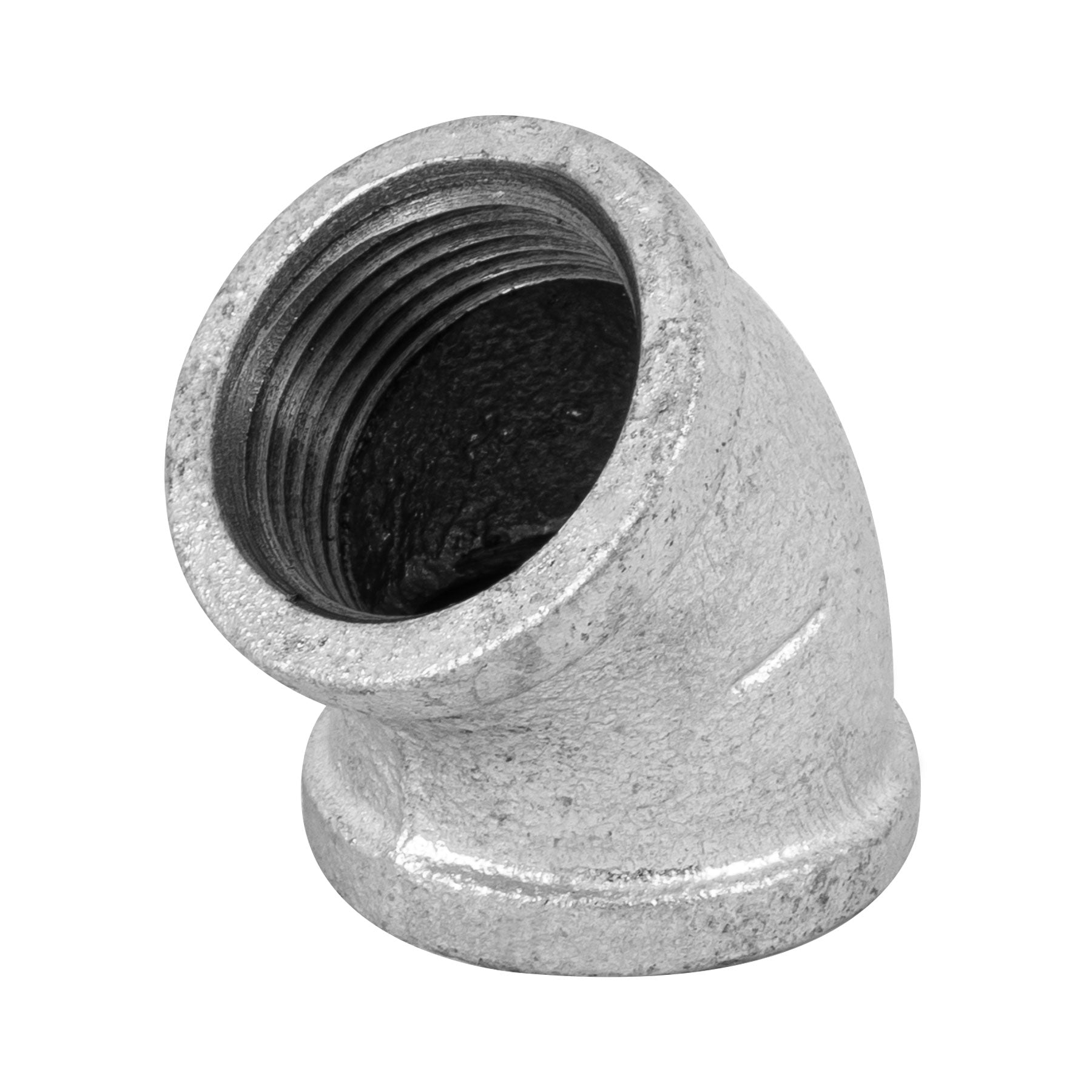 codo 45 de hierro galvanizado