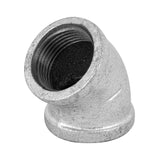 codo 45 de hierro galvanizado