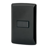 Interruptor para timbre con placa, negro