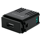 Modulo con puerto USB negro sin tapa linea italiana