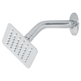 Regadera cuadrada 4", acero inox, con brazo