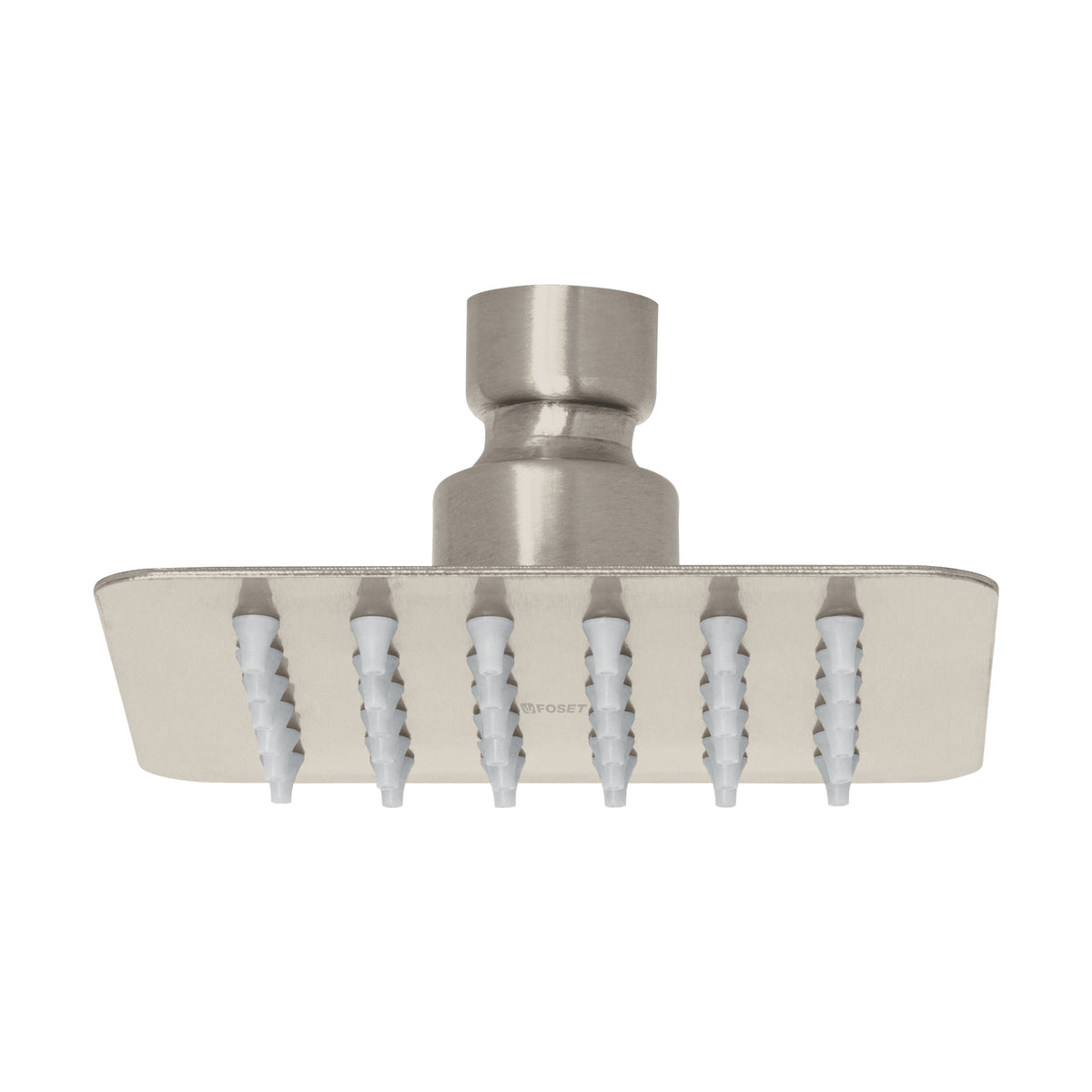 Regadera cuadrada 4", acero inox, sin brazo