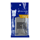 Placa armada acero inox 1 toma de TV 1.5 módulos